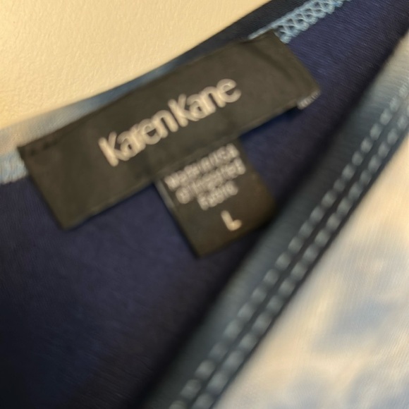 Karen Kane Tie-Dye Double V-Neck Brigette Dress NWT - Picture 5 of 8